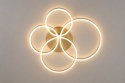 LAMPA LED RING ZŁOTA LAMPA Sufitowa LED Oprawa sufitowa + Pilot 60/50/40/30