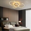 LAMPA LED RING ZŁOTA LAMPA Sufitowa LED Oprawa sufitowa + Pilot 60/50/40/30