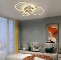 LAMPA LED RING ZŁOTA LAMPA Sufitowa LED Oprawa sufitowa + Pilot 60/50/40/30