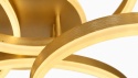 LAMPA LED RING ZŁOTA LAMPA Sufitowa LED Oprawa sufitowa + Pilot 60/50/40/30