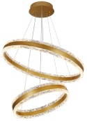LAMPA LED RING ZŁOTA LAMPA Wisząca LED Oprawa sufitowa + Pilot
