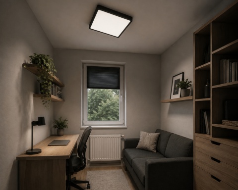 LAMPA LED SUFITOWA PLAFON ŻYRANDOL OPRAWA natynkowa KWADRAT 30 cm