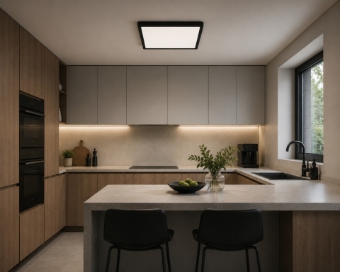 LAMPA LED SUFITOWA PLAFON ŻYRANDOL OPRAWA natynkowa KWADRAT 30 cm