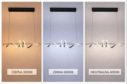 LAMPA LED sufitowa PLAFON EKO ŻYRANDOL LED nowoczesna + PILOT