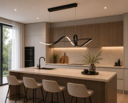 LAMPA LED sufitowa PLAFON EKO ŻYRANDOL LED nowoczesna + PILOT