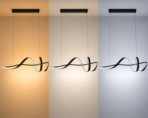LAMPA LED sufitowa PLAFON EKO ŻYRANDOL LED nowoczesna + PILOT