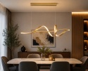 LAMPA LED sufitowa PLAFON EKO ŻYRANDOL LED nowoczesna + PILOT