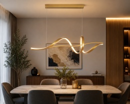 LAMPA LED sufitowa PLAFON EKO ŻYRANDOL LED nowoczesna + PILOT