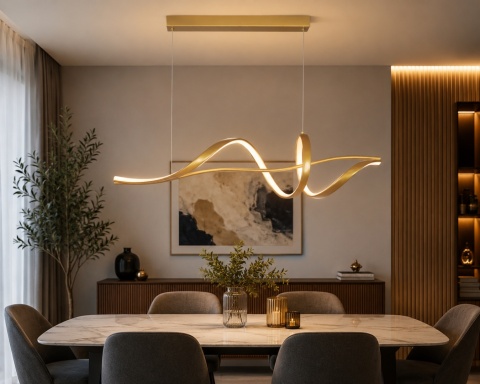 LAMPA LED sufitowa PLAFON EKO ŻYRANDOL LED nowoczesna + PILOT