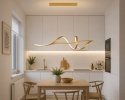 LAMPA LED sufitowa PLAFON EKO ŻYRANDOL LED nowoczesna + PILOT