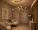 LAMPA LED sufitowa PLAFON EKO ŻYRANDOL LED nowoczesna + PILOT