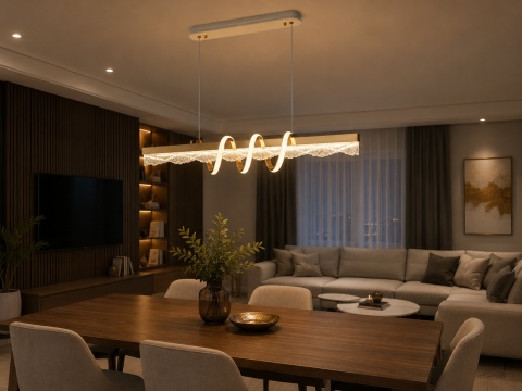 LAMPA LED sufitowa PLAFON EKO ŻYRANDOL LED nowoczesna + PILOT