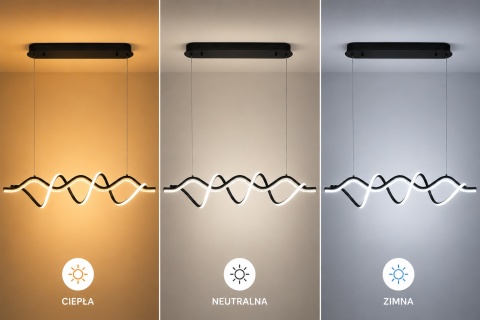 LAMPA LED sufitowa PLAFON EKO ŻYRANDOL LED nowoczesna + PILOT